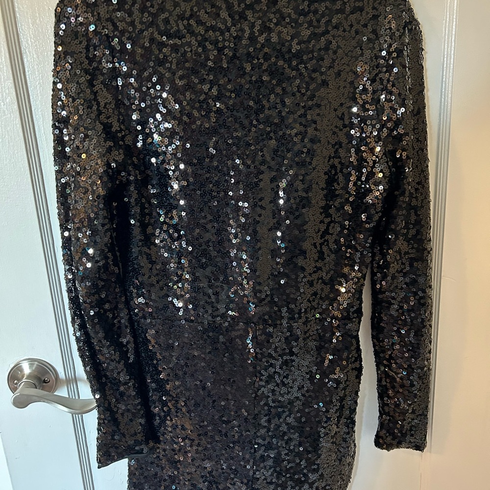 Spirit Halloween Black Sparkly Romper